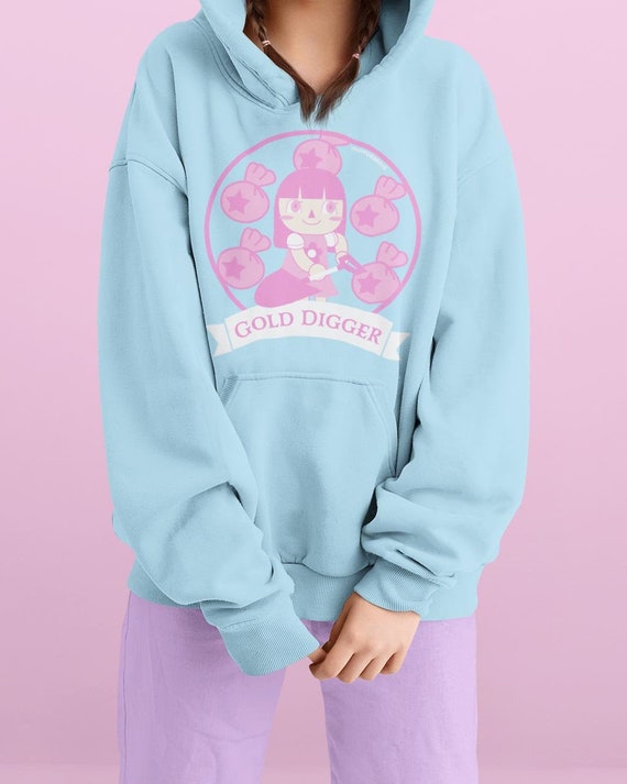 Animal Crossing Villager Cute Kawaii Bells Hoodie Light Blue - Etsy Singapore Animal Crossing Villager Cute Kawaii Bells Hoodie Light Blue - Etsy Singapore