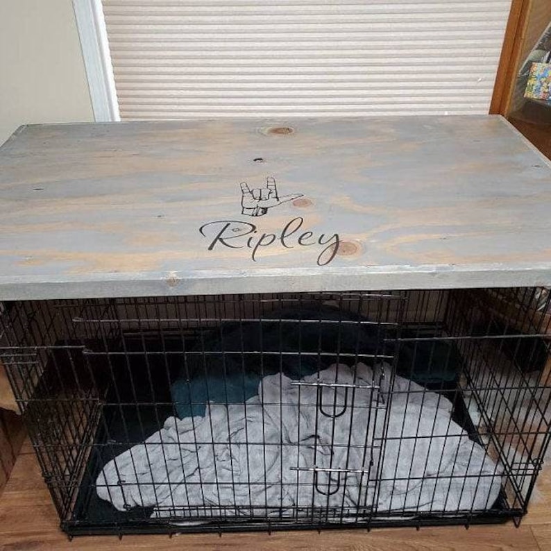 Dog crate topper dog crate table wire crate cover Dog crate Etsy