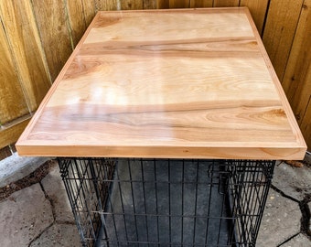 Dog Crate Furniture, Dog kennel wood table top, Dog crate topper, dog crate table, Dog bed cover ,Dog crate cover, Crate topper