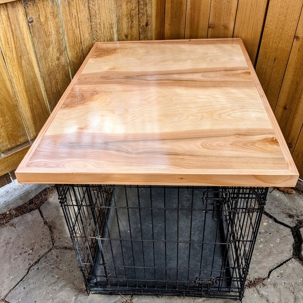 Dog Crate Furniture, Dog kennel wood table top, Dog crate topper, dog crate table, Dog bed cover ,Dog crate cover, Crate topper