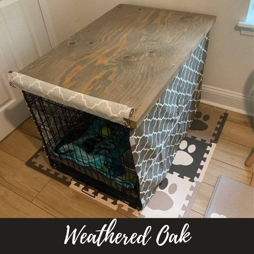 Dog crate topper dog kennel wood table top dog crate table Etsy