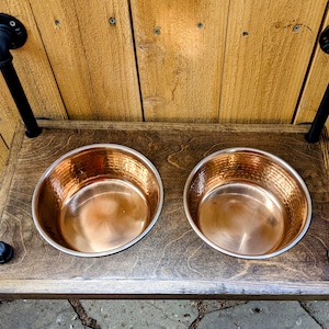 Dog Bowl Stand ,Raised Feeder, 2 Bowl Dog Feeder, Pet feeder, Elevated Dog Bowl Stand