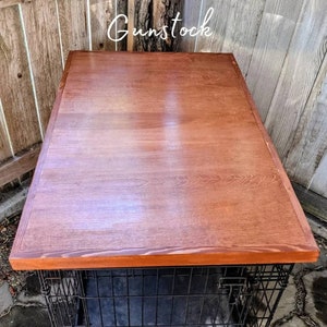Dog kennel wood table top, Dog crate topper, dog crate table, wire crate cover, Dog crate cover, Crate topper, dog kennel cover Farmhouse