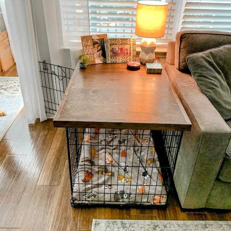 Safety Lip Handmade Dog Crate Cover Dog Crate Furniture Dog Etsy