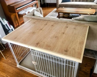 Crate Cover, Dog Kennel Wood Table Top, Dog Kennel Cover, Dog Crate Furniture, Dog Crate Topper, Dog Crate Table, Dog Crate Cover
