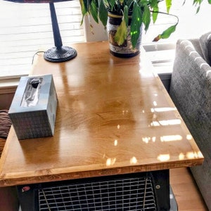Safety Lip Handmade dog crate , Dog Kennel Wood Table Top, Dog Kennel Cover ,Farmhouse Dog Kennel Top, Dog Crate Topper, Dog Crate Furniture