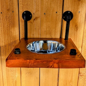 Single Raised Dog Feeder/Waterer/Elevated Feeding Stand /Small/Medium/large