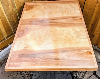 Farmhouse Style Handmade Dog Crate Topper and Cover - Upgrade Your Wire Crate with a Wood Table Top and Safety Lip!