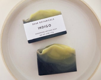 Indigo Soap | Lavender Eucalyptus Soap, Aloe Vera Soap, Essential Oil Soap, Vegan Gift, Handmade