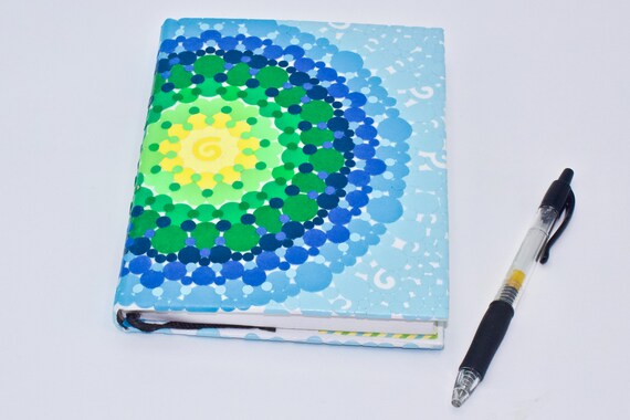 Blank Notebook Decoupaged Mandala Cover Unlined Pages Journal | Etsy