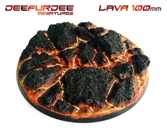 100mm 'Lava' Base (single base)   DnD and Other Wargaming