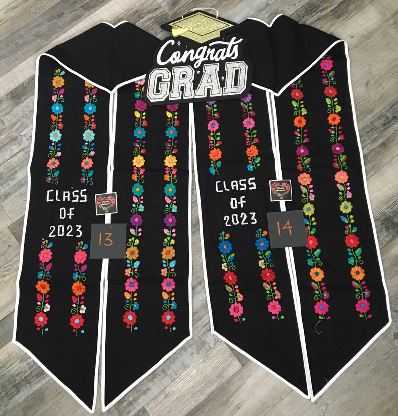 Class of 2023 Graduation Stole Embroidered Graduation Stole Etsy