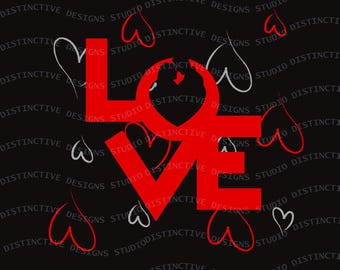 Valentine's Day LOVE PNG Digital File Only