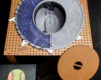 Hat Burning/Canvas/Tile Engraving Jig Kit Pin Holes Style w/ Clips And Screws – Physical Edition (Eucaboard) Ready-to-Assemble Laser Jig Kit