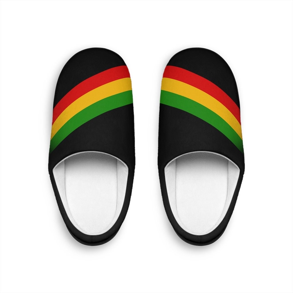 Rasta Slippers - Etsy UK