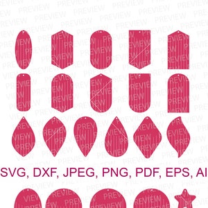 Fringe Earrings SVG Fringe Earring SVG Jewelry Laser Cut Template File Faux Leather Fringe Earrings SVG files for cricut silhouette sb-65