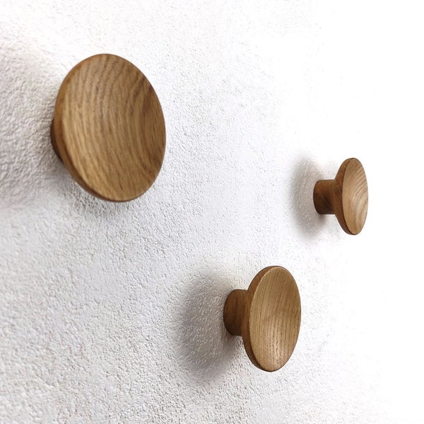 Round Knobs Wall Hooks Etsy