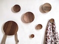 Wooden hooks concave shape, walnut wall hook, towel dots, modern coat hooks, oak wall knobs product logo