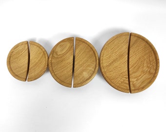Wooden handles half moon door pulls, Wardrobe Door, Wooden Cabinet Handles Knobs, Wooden drawer knobs