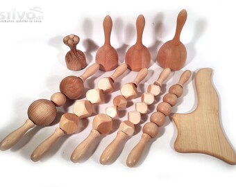 Maderoterapia set max,  Wood therapy tools, Anti cellulite