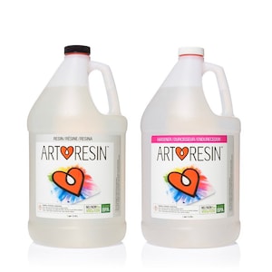 2 Gallon Epoxy Resin Kit Artresin Crystal Clear and Glossy Finish, Food  Safe, No Fumes or Vocs Use on Wood, Canvas, and More 