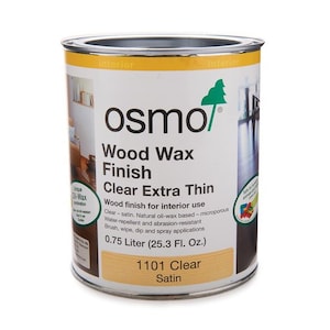 Natural Wood Finish - .75L 1101 OSMO Wood Wax Finish - Natural Hard Oil Wax for interior use