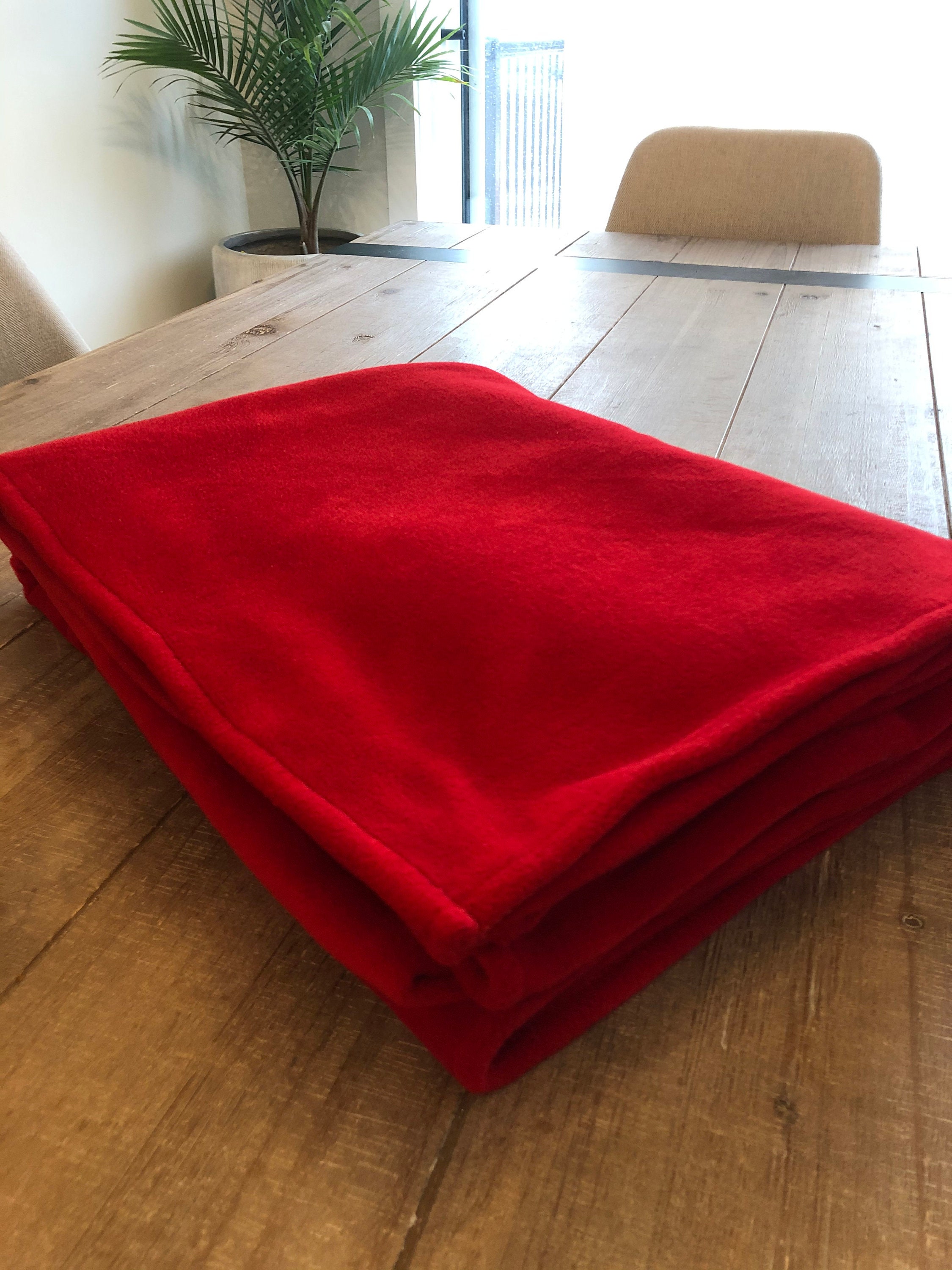 Personalized Embroidered Fleece Blanket Custom Text Etsy