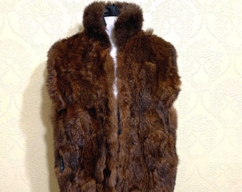 bear fur vest