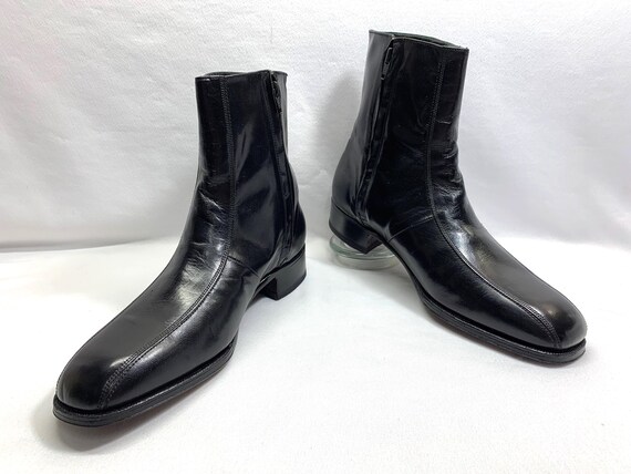 New Florsheim IMPERIAL Boots the Beatles Size 11 Black LEATHER FLORSHEIM Boots Dress Boots Disco Boots 70 s Retro Saturday Night Fever Etsy