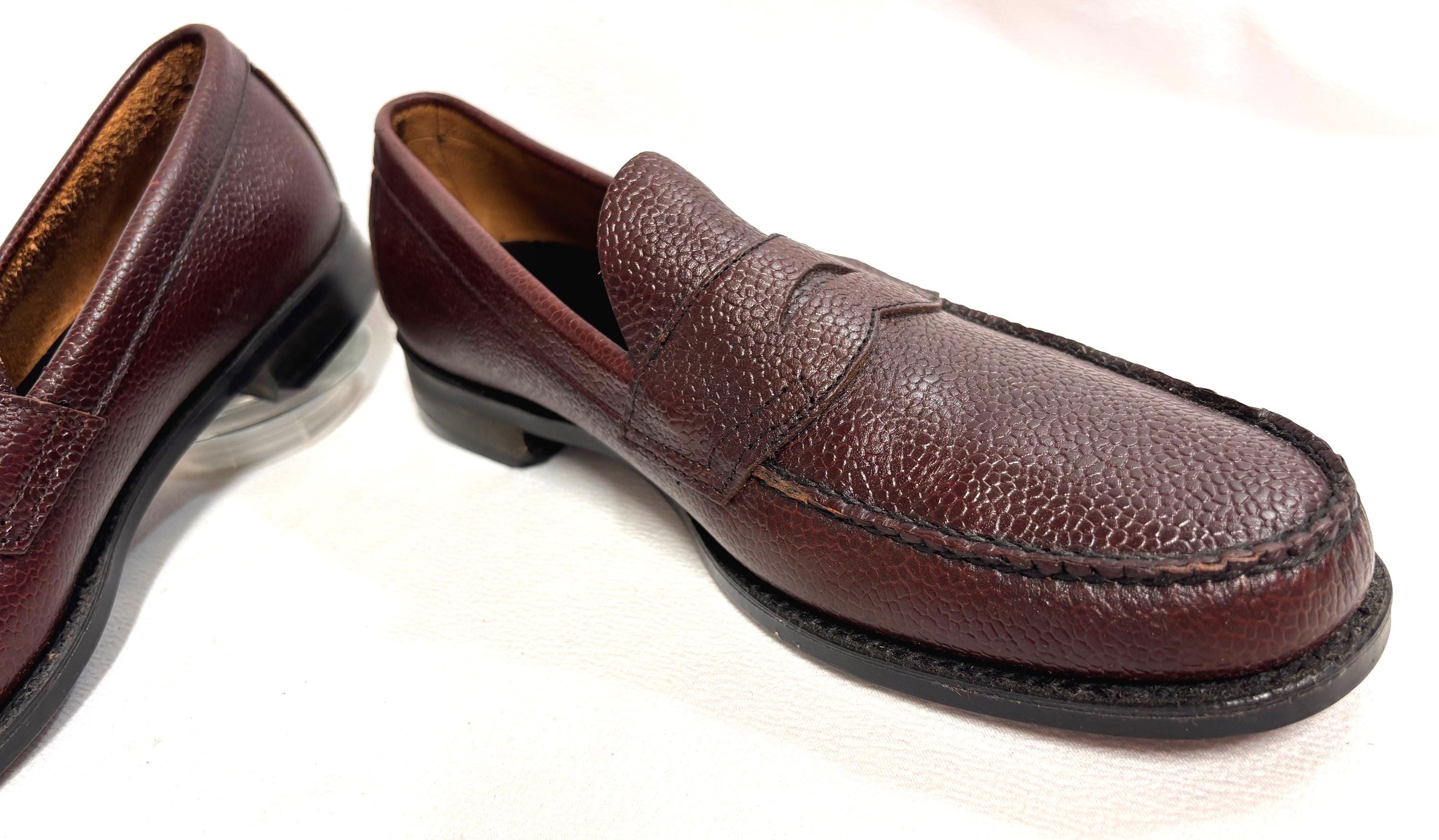Vintage Mr. Maison Moccasin Penny Loafers | Bench Made | Narrow | Men’s 10.5 B Italian Penny Loafer in Medium Brown Calfskin | Shop Sid  main image 3