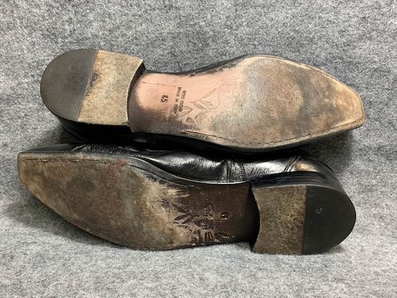 Sz 45 Sz 11.5 Mens Roberto Guerrini Shoes BLACK EEL SKIN  display picture 3