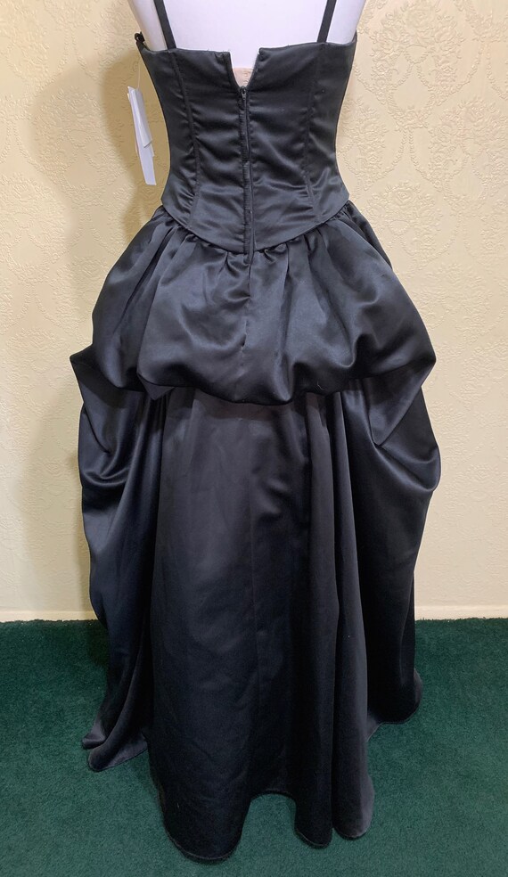 new Corset Dress black wedding dress BLACK GOTHIC… - image 9