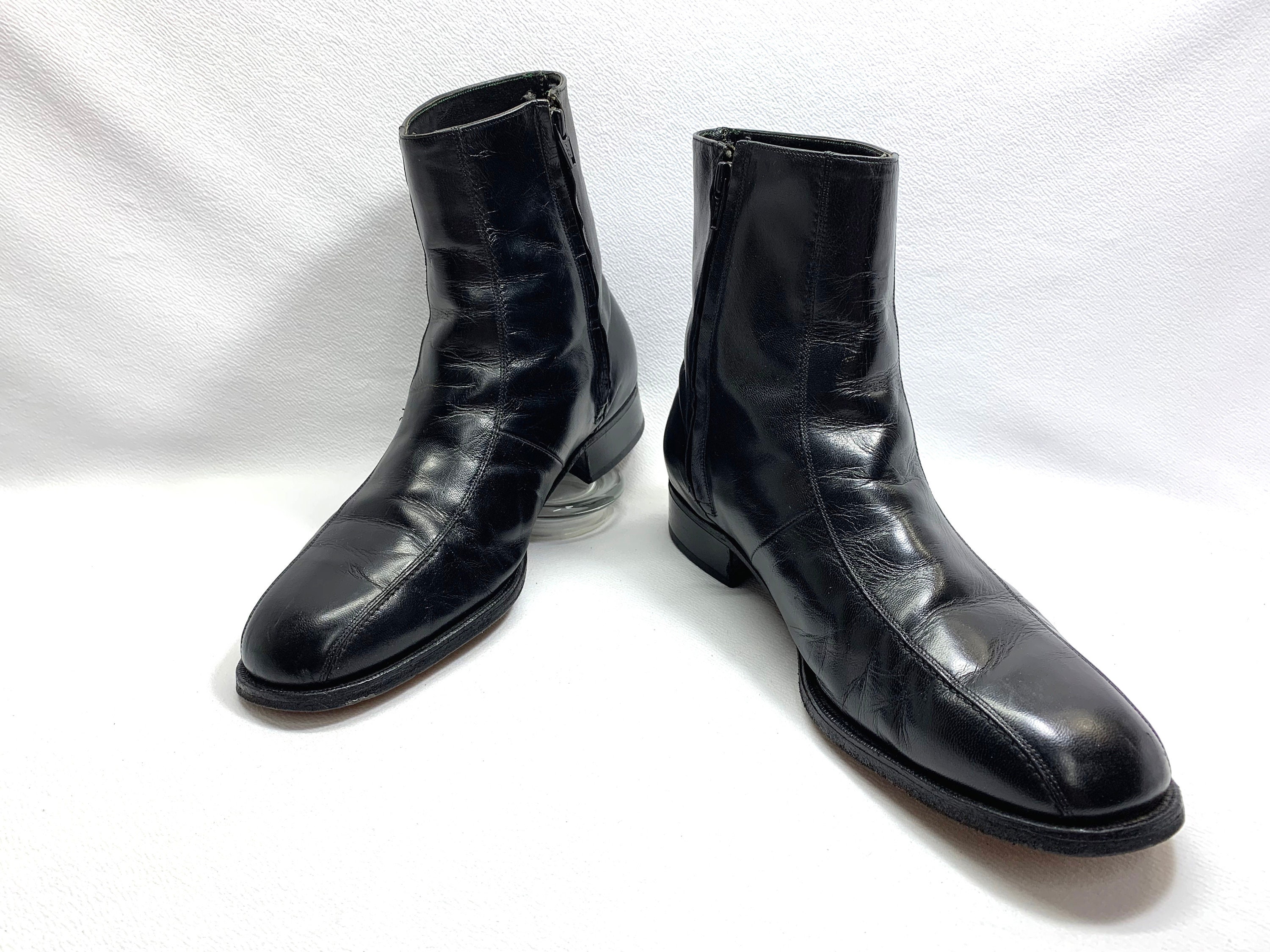 Florsheim IMPERIAL Boots the Beatles Size 12 Black LEATHER FLORSHEIM Boots  Dress Boots Disco Boots 70's Retro Saturday Night Fever - Etsy