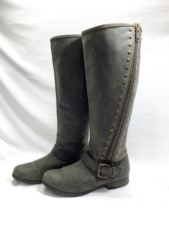 sale 40.00 off ren faire boots Gray Black DISTRES… - image 7