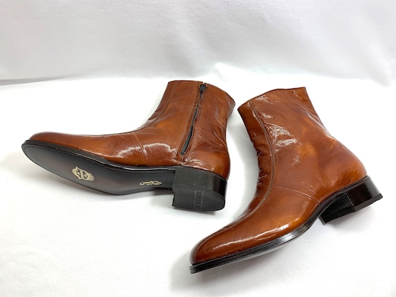 Green Silver Logo Florsheim Imperial Boots NEW Whiskey Marbled Leather Size 10.5 FLORSHEIM Boots Disco Boots Saturday Night Fever Beatles Etsy