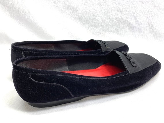 Black Velvet Shoes sz 8.5 Velvet Shoes Victorian … - image 5