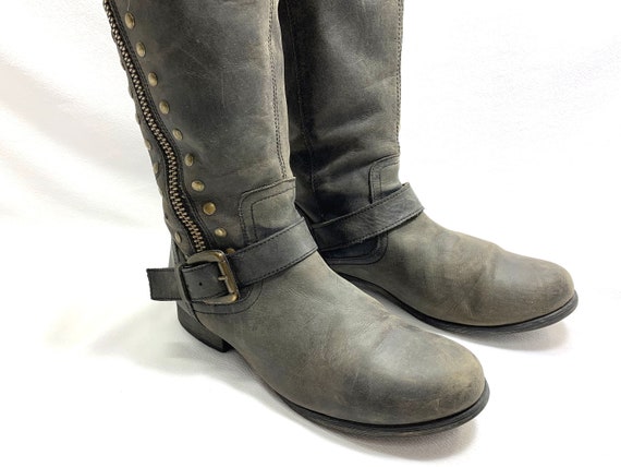 sale 40.00 off ren faire boots Gray Black DISTRES… - image 6