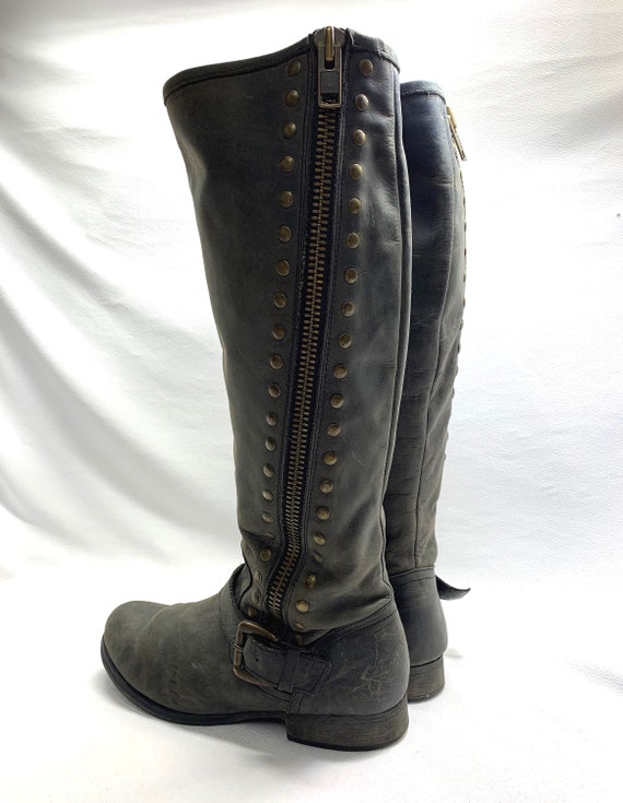 sale 40.00 off ren faire boots Gray Black DISTRES… - image 4