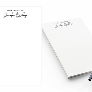 Personalized Notepad With Name, Custom Script Notepad, Professional ...