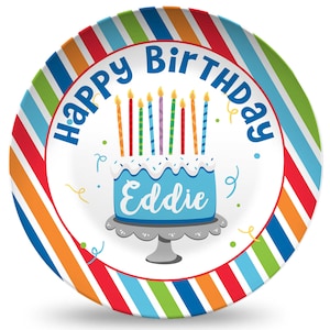 Personalized Birthday Plate, Personalized Happy Birthday Plate, Birthday Plate