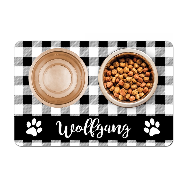 Personalized Pet Food Placemat Pet Food Mat Pet Bowl Mat Etsy