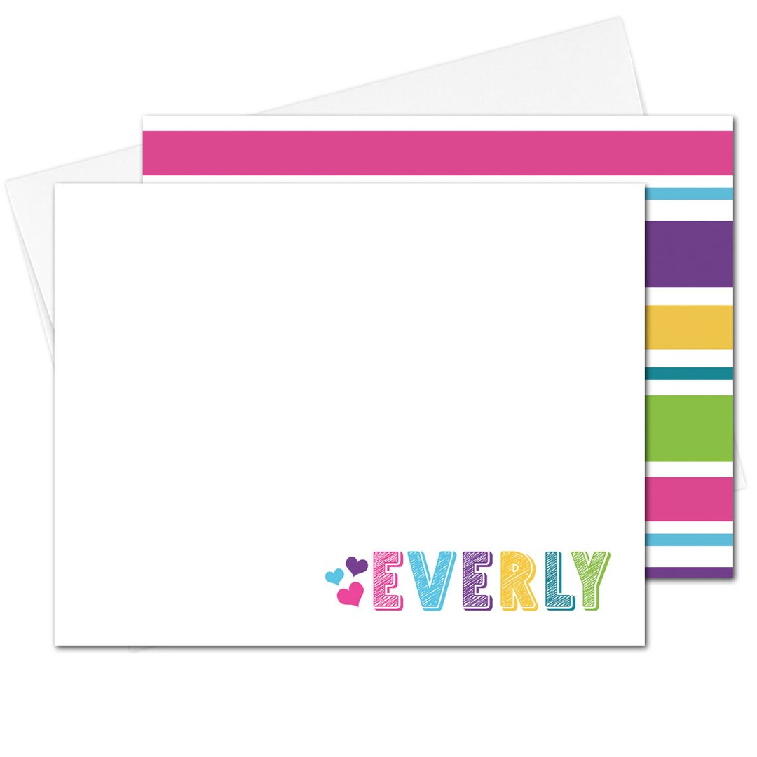 Personalized Kids Stationery Girls Personalized Stationary Set Girls Personalized kids stationery girls personalized stationary set girls