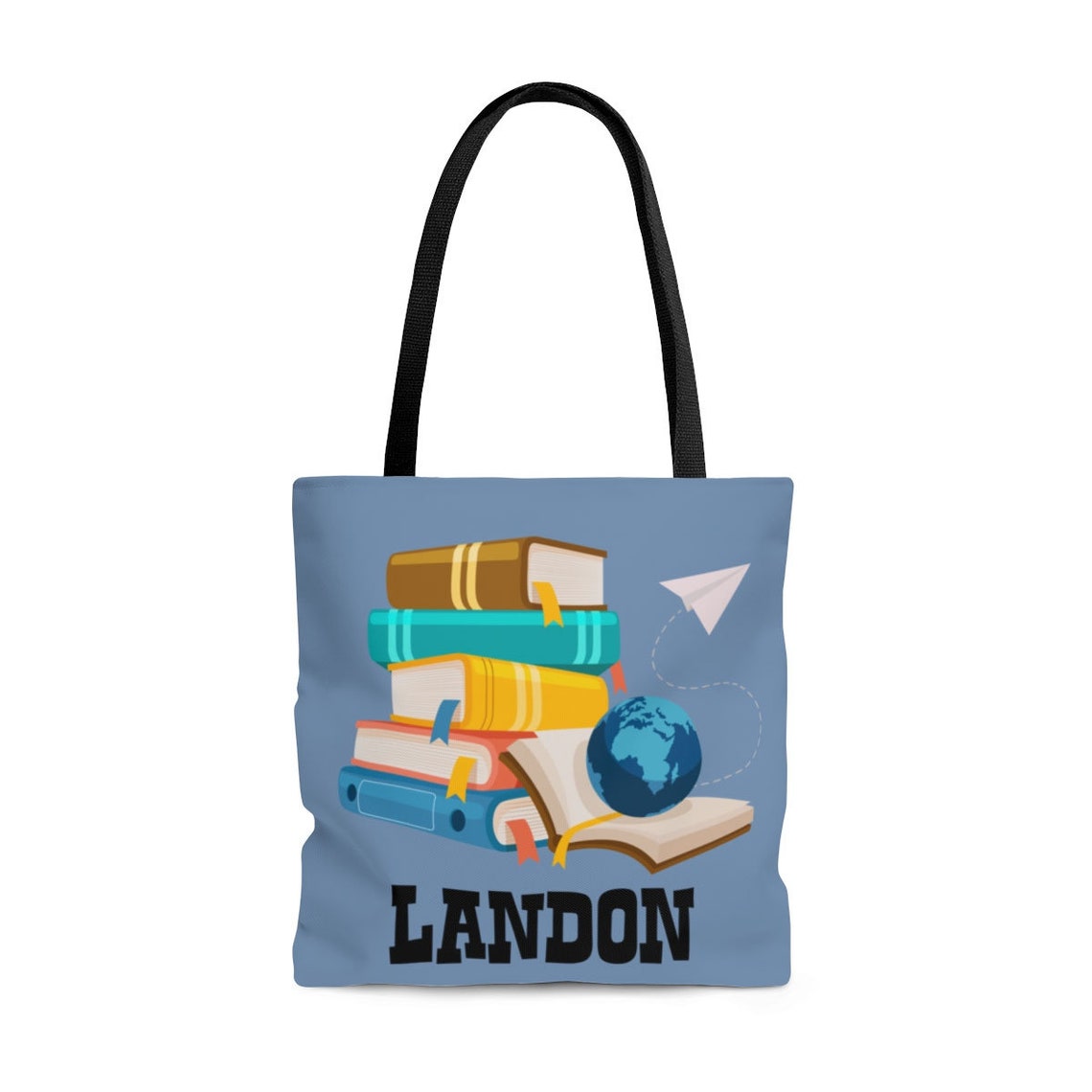 Personalized Library Tote Bag Kids Library Bag Library Bag Etsy