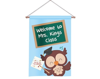 Personalized Classroom Flag, Teacher Flag, Custom Teacher Flag, Classroom Decor, Custom Teacher Sign, Classroom Sign