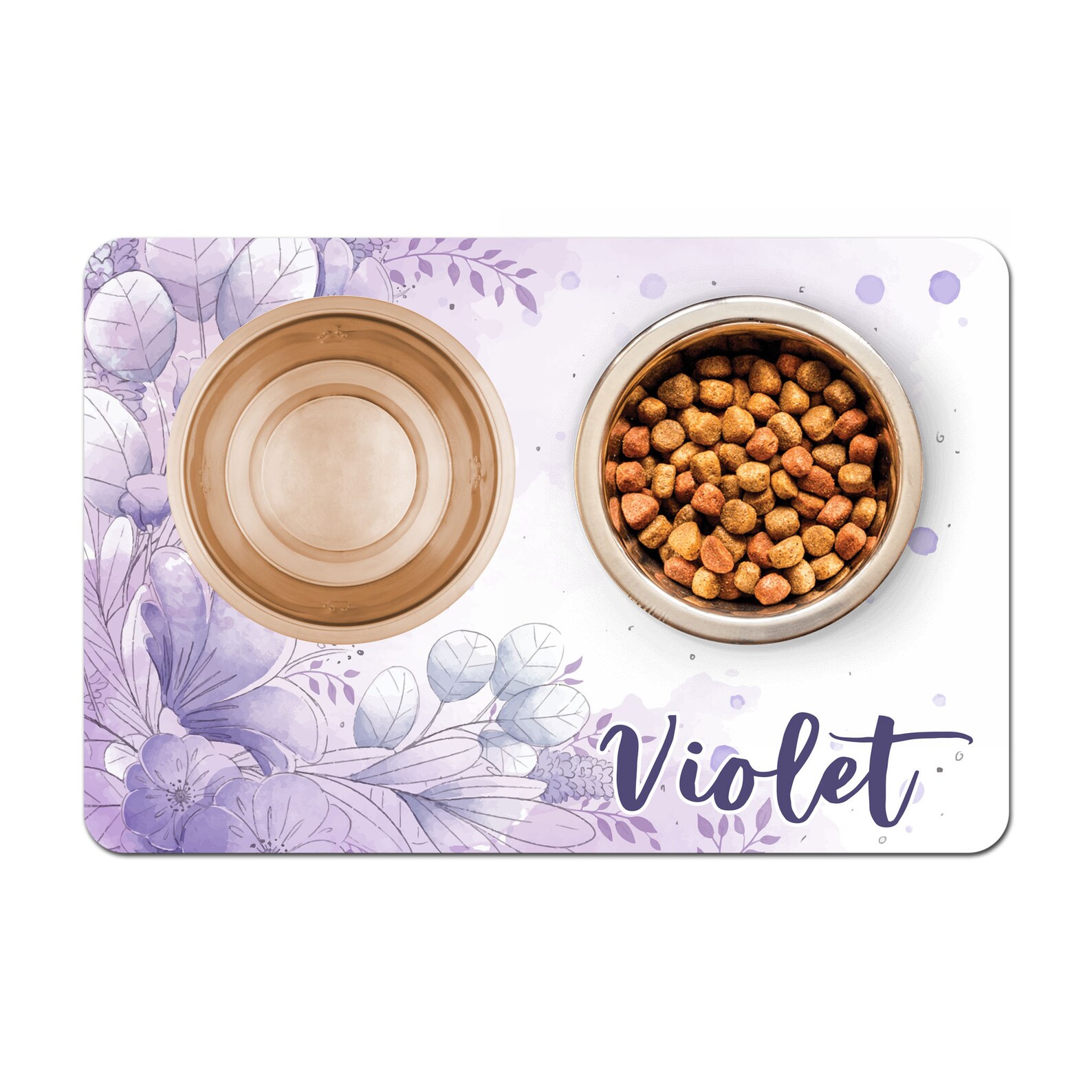 Personalized Pet Food Placemat Pet Food Mat Pet Bowl Mat Etsy