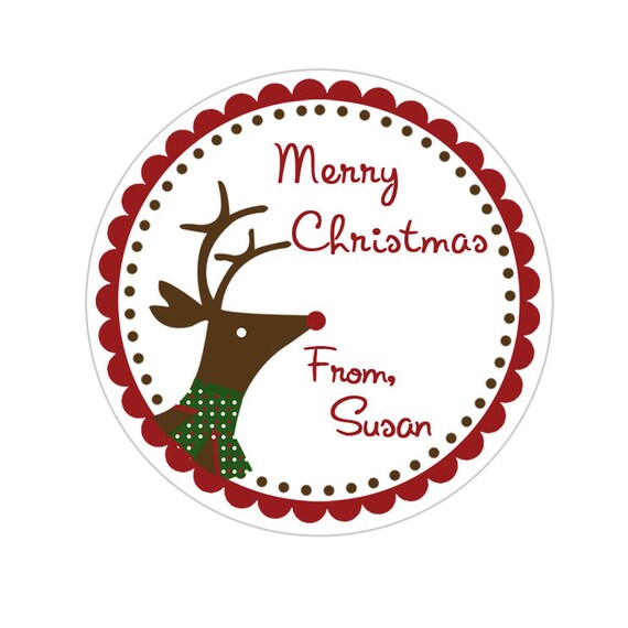 Personalized Christmas Stickers, Reindeer Family Holiday Gift Labels,  Family Christmas Stickers – Paper Cute Ink