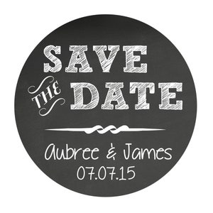 Save the Date Stickers, Save the Date Wedding Stickers, Personalized Wedding Stickers