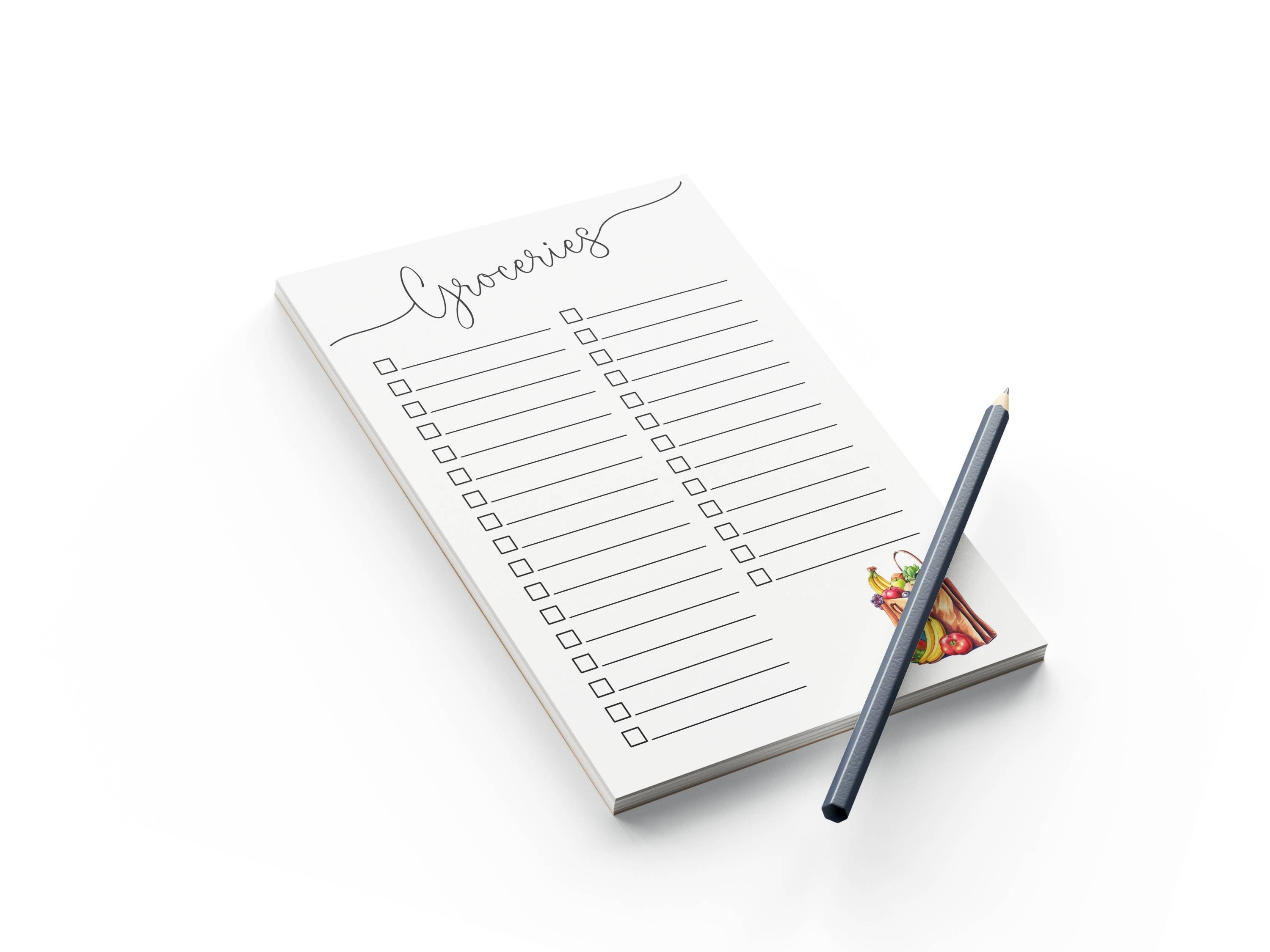 Grocery List Notepad, Grocery Notepad, Shopping List Notepad, Meal Plan ...