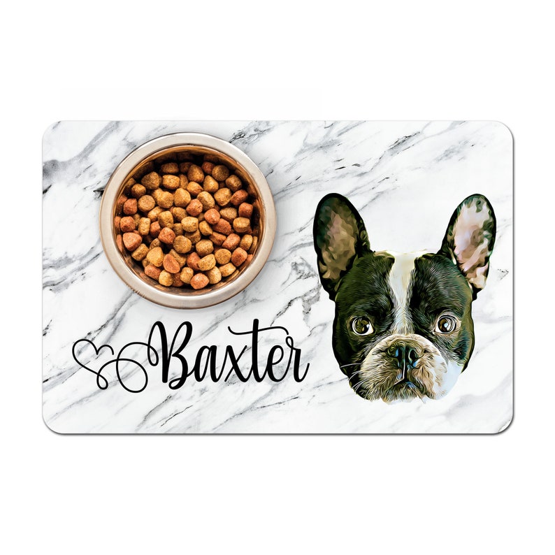 Personalized Pet Food Placemat Custom Pet Food Mat Pet Bowl Etsy