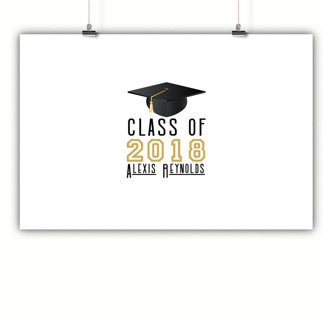 Personalized Graduation Guest Book Alternative, Graduation Guest Book